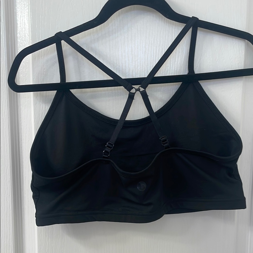 Cotton On Body Black Sports Bra with Strappy Cross-Back - Picture 2 of 6